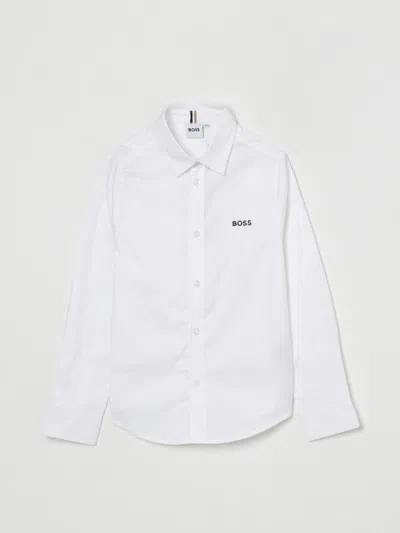 Hugo Boss Shirt Boss Kids Color White