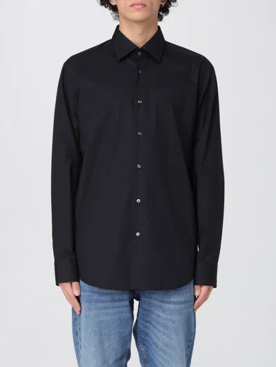 Hugo Boss Boss Men Slim Fit Shirt In Easy-iron Stretch Cotton Poplin In Black