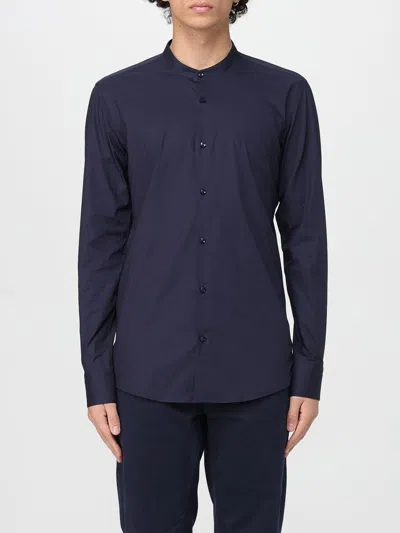 Hugo Boss Camicia Slim Fit Boss In Cotone Stretch In Blue