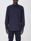 Hugo Boss Camicia Classica Boss In Cotone Stretch In Blau