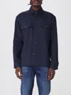 Hugo Boss Relaxed-fit Shirt In An Italian-made Linen Blend In Blue