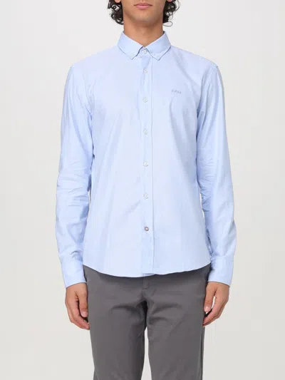 Hugo Boss Shirt Boss Men Color Gnawed Blue In Hellblau