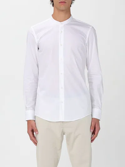 Hugo Boss Camicia Slim Fit Boss In Cotone Stretch In White