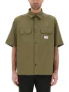 Hugo Boss Loose-fit Shirt In Cotton Twill With Logo Patch