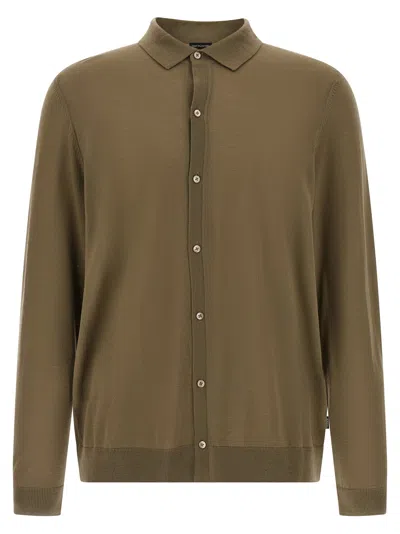 Hugo Boss Shirt In Brown