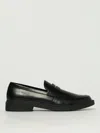 Hugo Boss Leather Loafers With Penny Trim