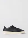 Hugo Boss Faux-leather Trainers With Plain And Grained Textures In Black