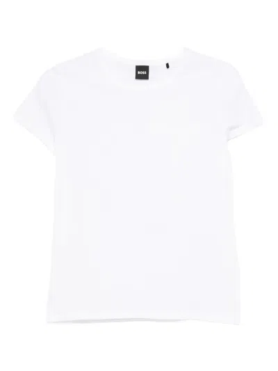 Hugo Boss T-shirt Mit Kurzen Ärmeln In White
