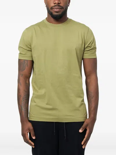 Hugo Boss Short-sleeve Crew-neck T-shirt In Green