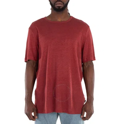 Hugo Boss Short Sleeve Crew Neck T-shirt In Brown