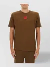 Hugo Boss Regular Fit Sweatshirt With Logo Label In Multi