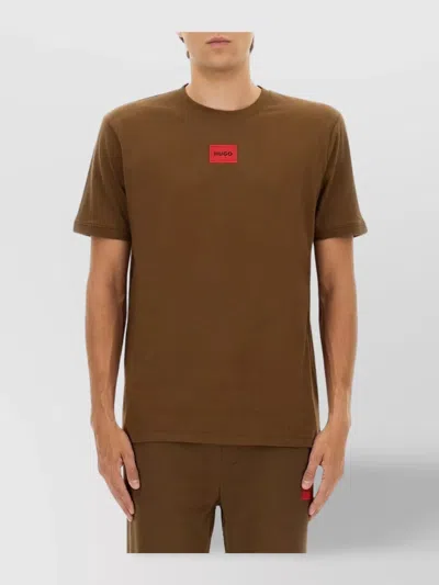 Hugo Boss Short Sleeve Crew Neck T-shirt Design In Multi