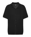 Hugo Boss Short Sleeve Knitted Cardigan In Black