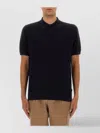 Hugo Boss Short Sleeve Polo Knit Sweater In Black