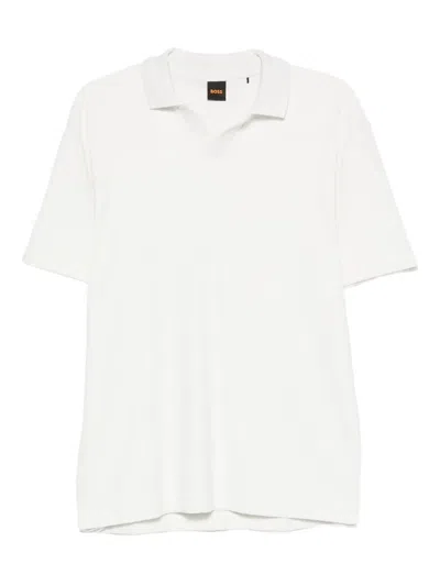 Hugo Boss Short-sleeve Polo Shirt In White