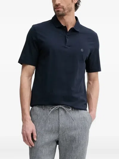 Hugo Boss Short-sleeve Polo Shirt In Blue