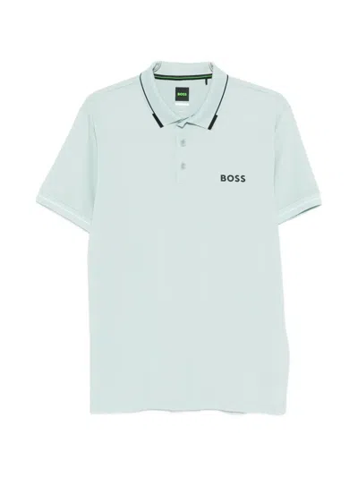 Hugo Boss Short-sleeve Polo Shirt In Blue