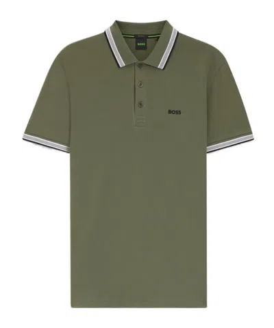 Hugo Boss Short-sleeve Polo Shirt In Green