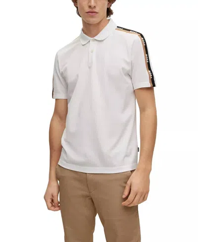 Hugo Boss Short Sleeve Polo Shirt In White