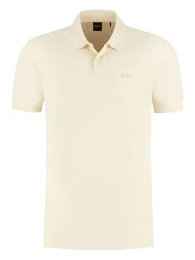 Hugo Boss Short-sleeve Polo-shirt In Neutral