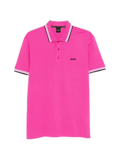 Hugo Boss Short-sleeve Polo Shirt In Pink