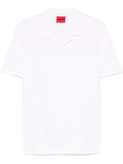 Hugo Boss Short-sleeve Polo Shirt In Weiss