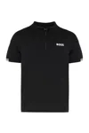 Hugo Boss Boss Short Sleeve Polo With Zip In Black