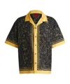Hugo Boss Hugo Egeeno Border Stripe Camp Shirt In Multi