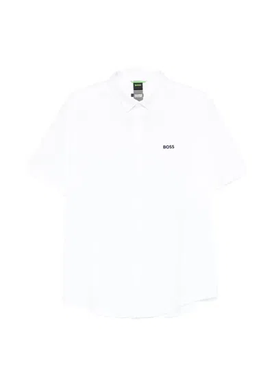 Hugo Boss Short-sleeve Shirt In White