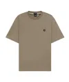 Hugo Boss Thermo-regulating T-shirt In Cotton With Double B Monogram In Brown