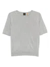 Hugo Boss Short-sleeve Top In Gray