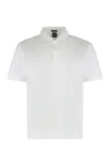 Hugo Boss Lightweight Short-sleeved Cotton Polo Shirt In White