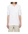 Hugo Boss Hugo Spato Cotton Jacquard Sweater Polo In White