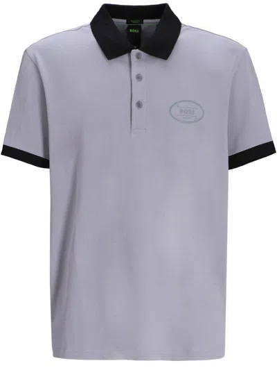 Hugo Boss Short-sleeved Polo Shirt In Purple