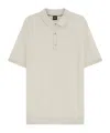 Hugo Boss Boss Ivory Polo Shirt With Half-zip In Neutral