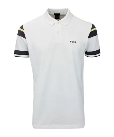Hugo Boss Short-sleeved Polo Shirt In White