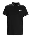 Hugo Boss Short-sleeved Polo Shirt In Black
