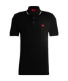 Hugo Boss Hugo Polo Shirt With Logo Patch In Black