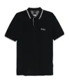 Hugo Boss Short-sleeved Polo Shirt In Black