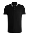 Hugo Boss Short-sleeved Polo Shirt In Black