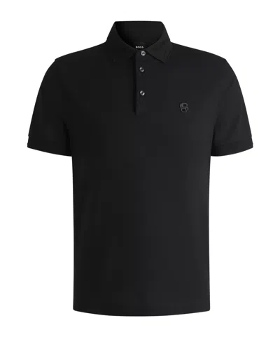 HUGO BOSS BOSS HUGO BOSS DOUBLE B MONOGRAM POLO SHIRT