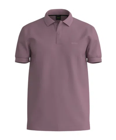 Hugo Boss Short-sleeved Polo Shirt In Gray