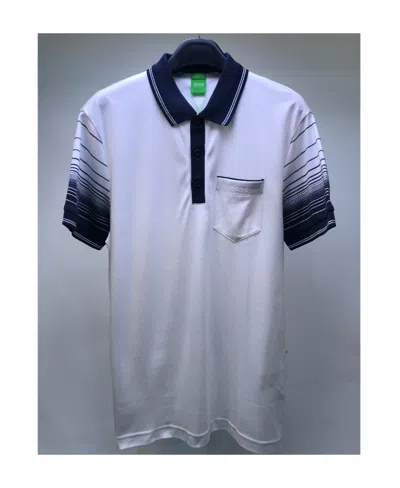 Hugo Boss Short-sleeved Polo Shirt In Gray