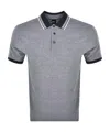 Hugo Boss Boss Prout 141 Polo T Shirt Navy In Gray