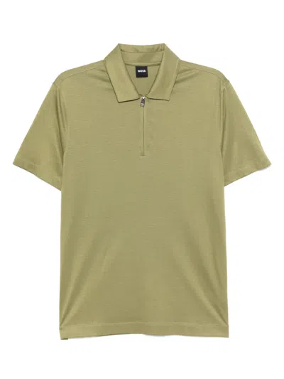 Hugo Boss Short-sleeved Polo Shirt In Green