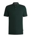Hugo Boss Pallas Regular-fit Polo Shirt In Cotton In Green
