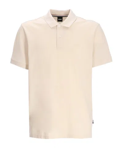 Hugo Boss Short-sleeved Polo Shirt In Nude