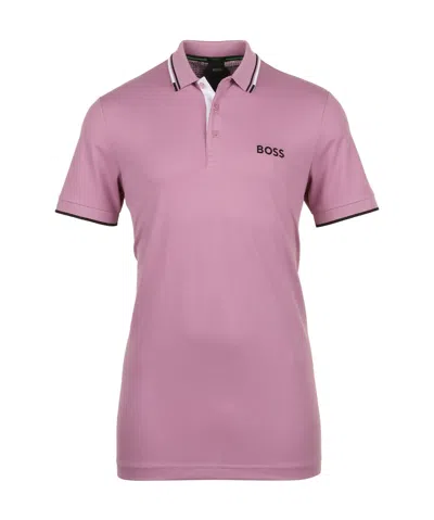 Hugo Boss Short-sleeved Polo Shirt In Pink