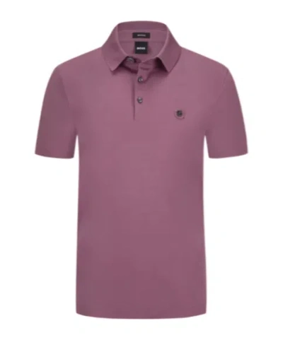 Hugo Boss Short-sleeved Polo Shirt In Pink