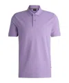 Hugo Boss Paddy Contrast Mens Polo In Purple